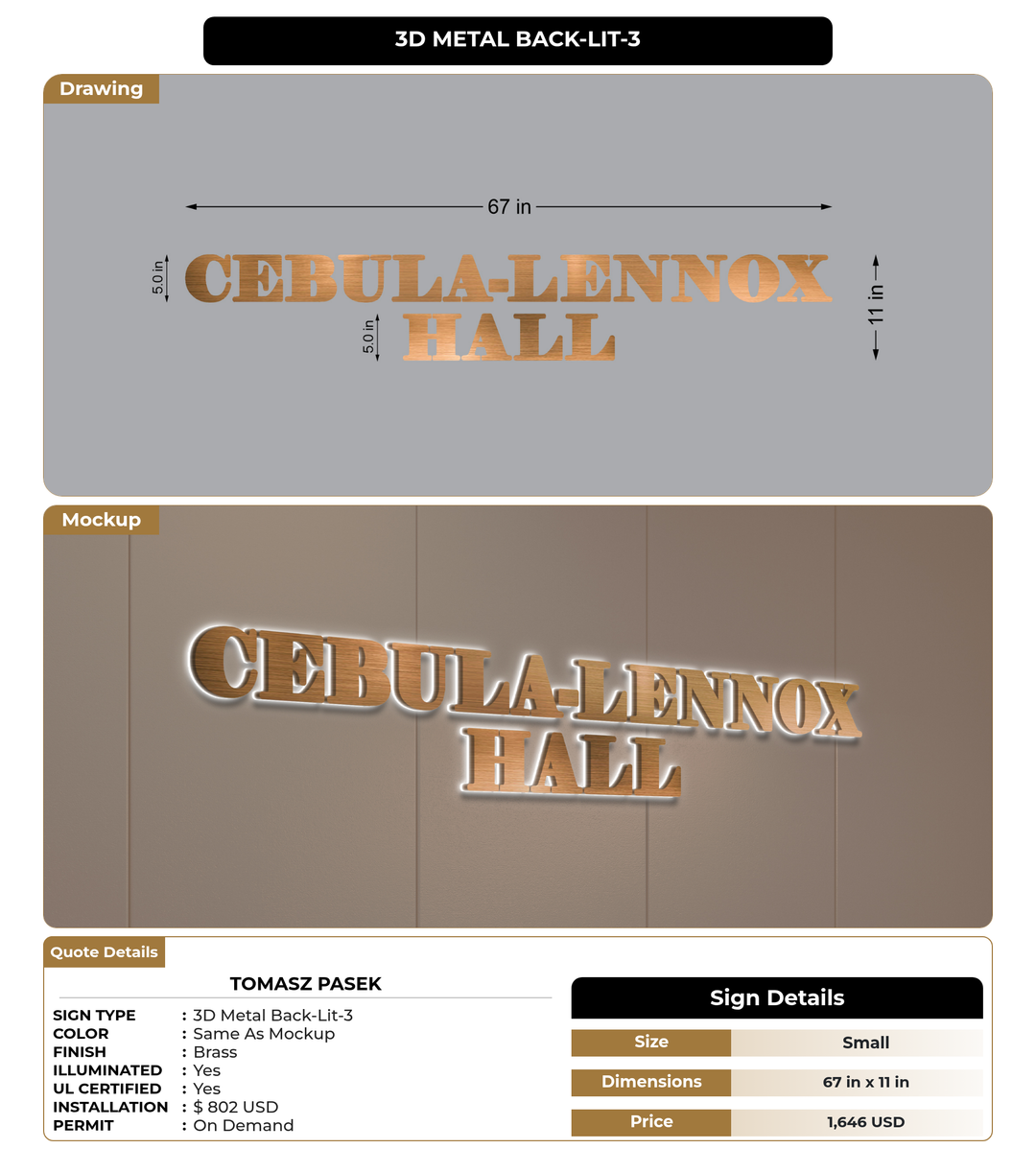 CUSTOM MOCKUP SIGN FOR TOMASZ PASEK