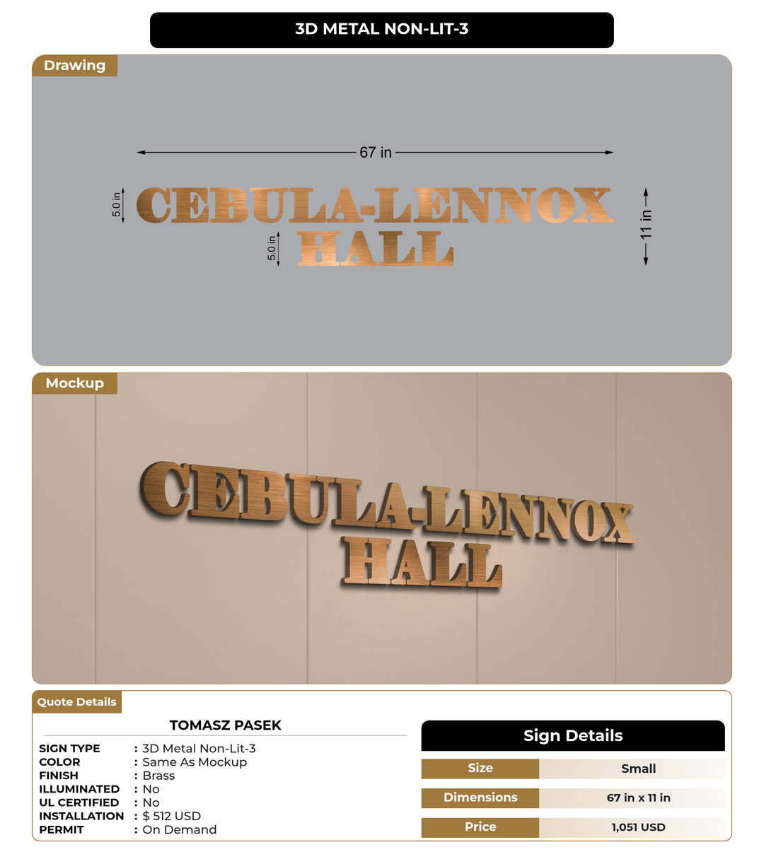 CUSTOM MOCKUP SIGN FOR TOMASZ PASEK