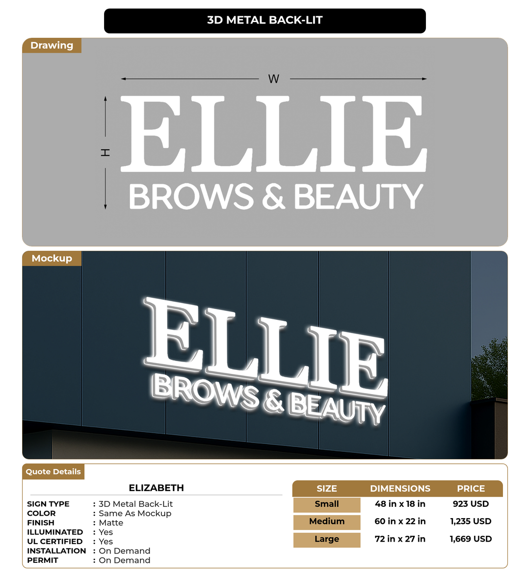 CUSTOM MOCKUP SIGN FOR elizabeth