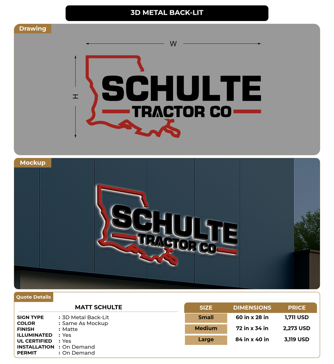 CUSTOM MOCKUP SIGN FOR Matt Schulte