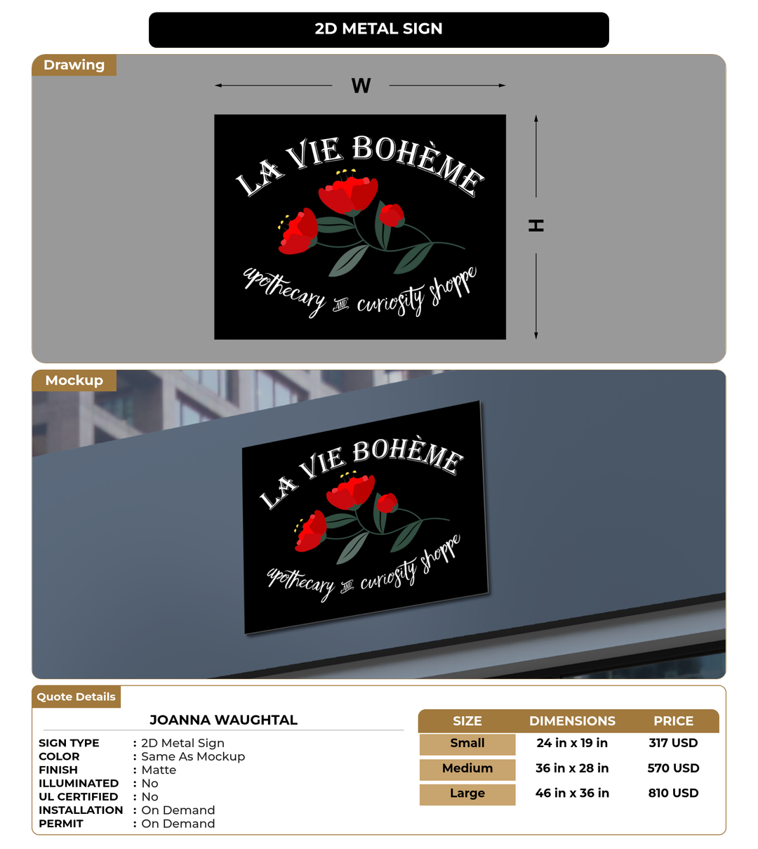CUSTOM MOCKUP SIGN FOR Joanna Waughtal