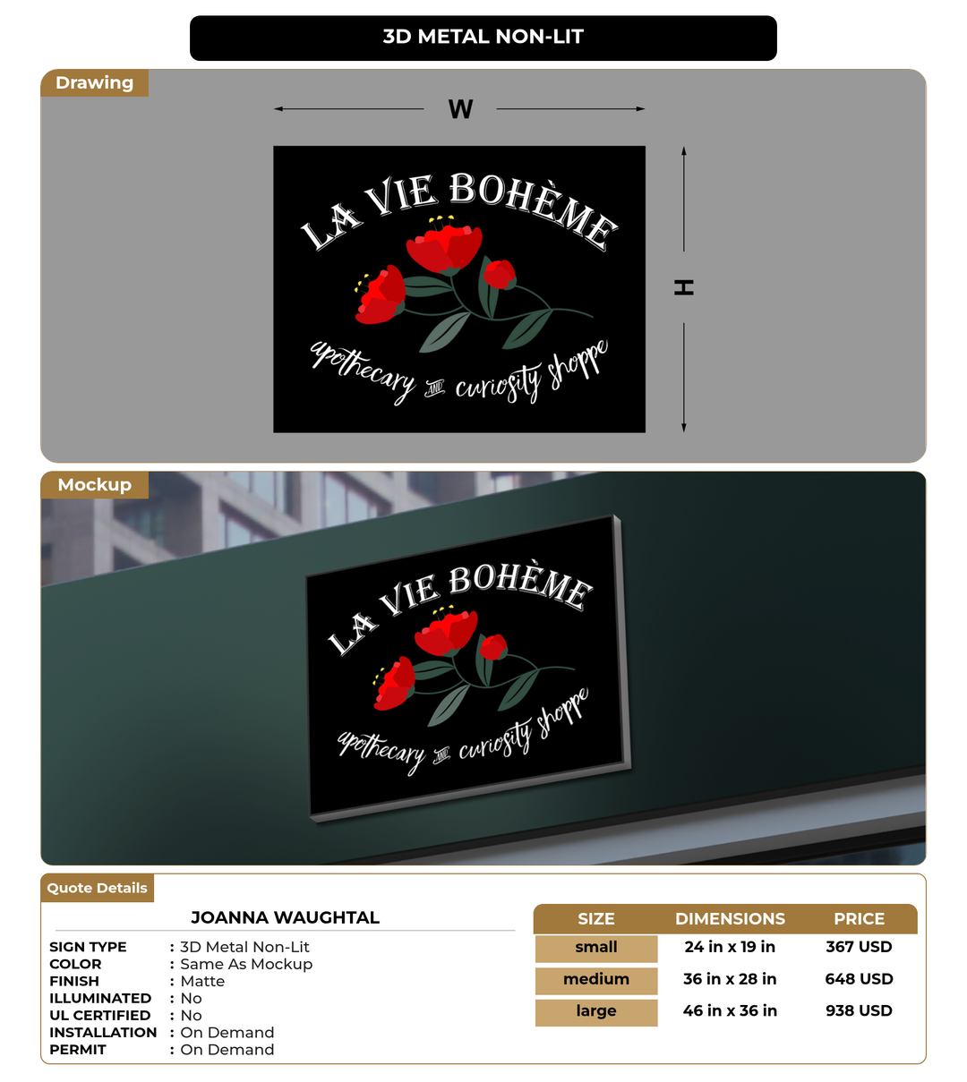 CUSTOM MOCKUP SIGN FOR Joanna Waughtal