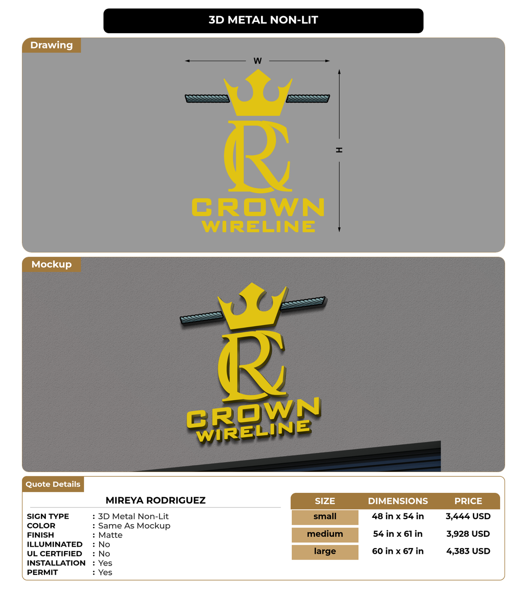 CUSTOM MOCKUP SIGN FOR Mireya Rodriguez