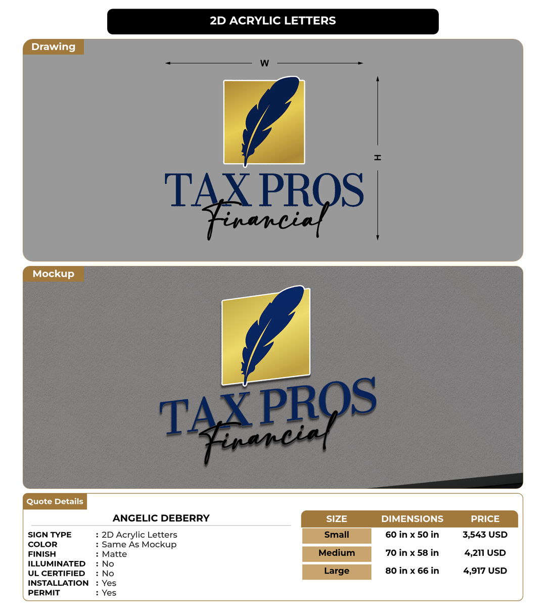 CUSTOM MOCKUP SIGN FOR Angelic Deberry