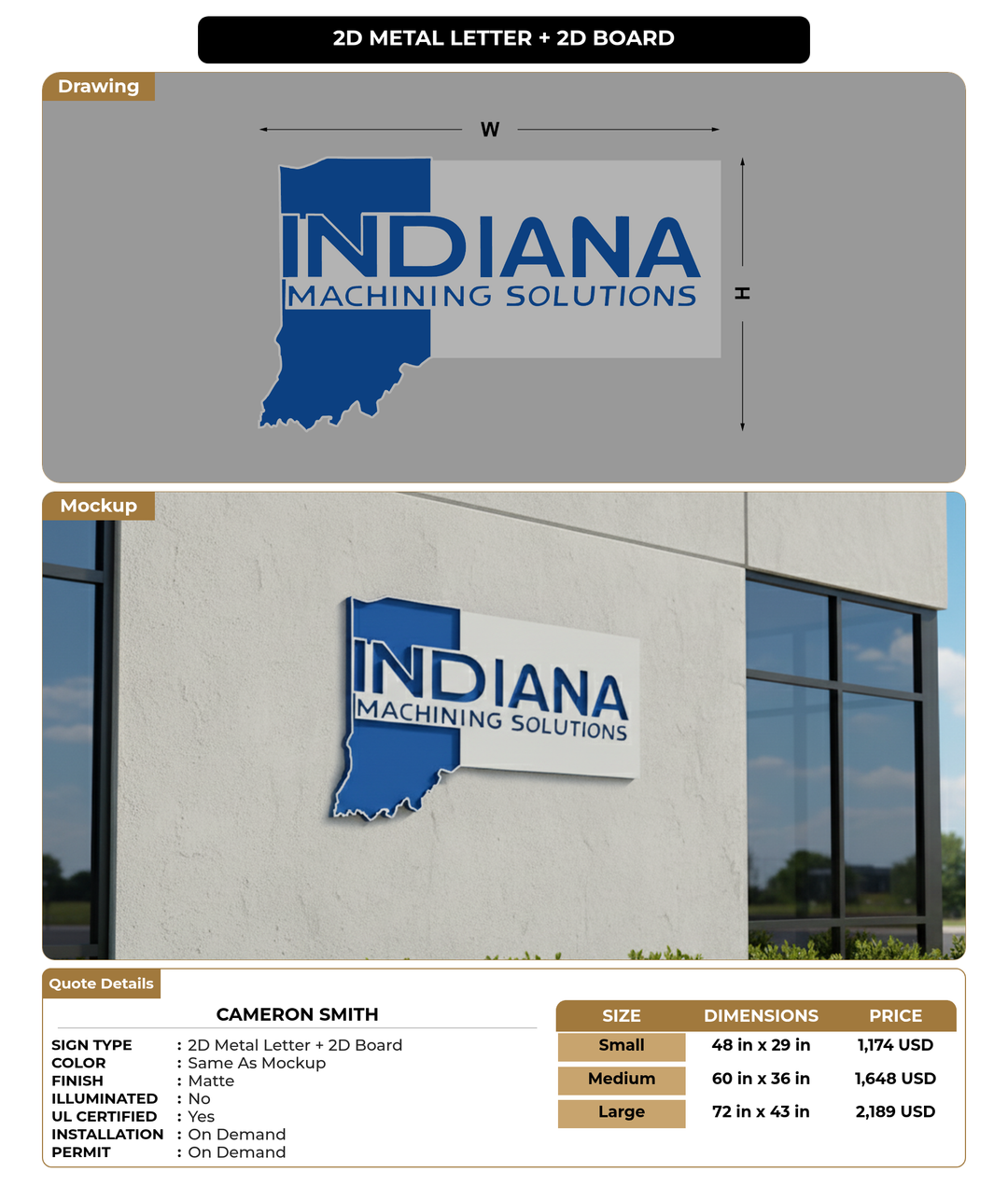CUSTOM MOCKUP SIGN FOR Cameron Smith