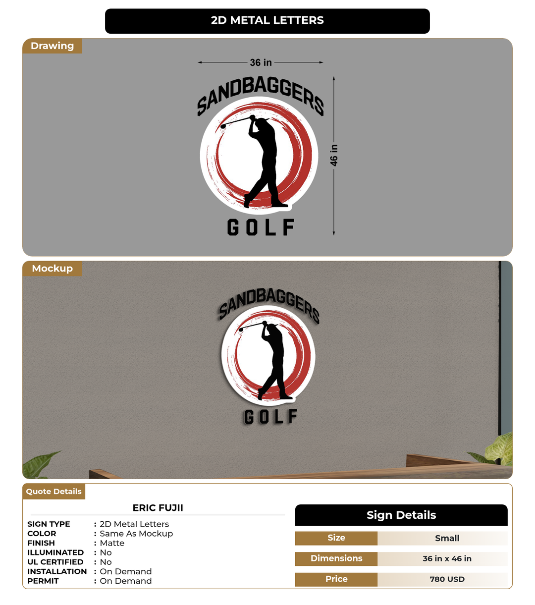 CUSTOM MOCKUP SIGN FOR Eric Fujii