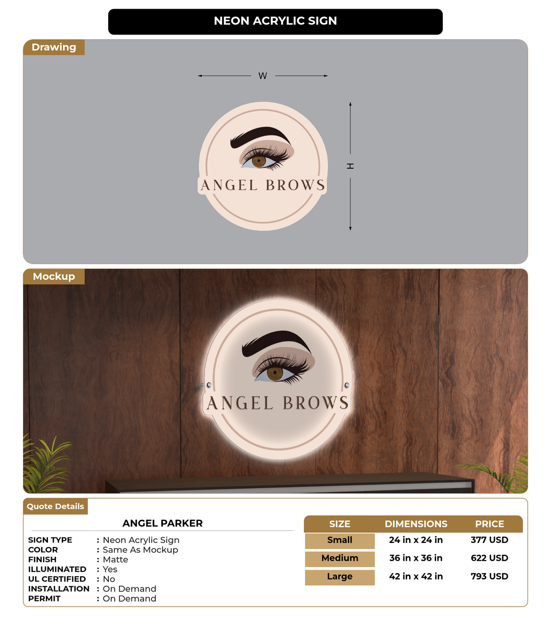 CUSTOM MOCKUP SIGN FOR Angel Parker