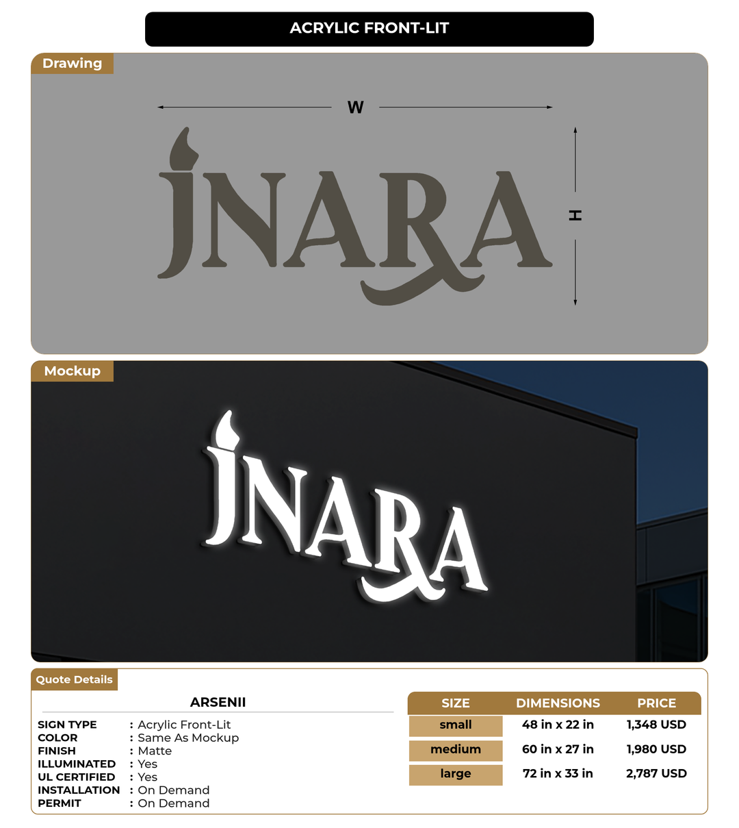 CUSTOM MOCKUP SIGN FOR Arsenii