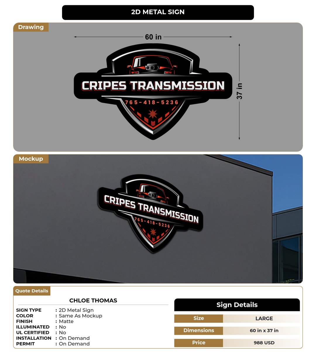 CUSTOM MOCKUP SIGN FOR Chloe thomas