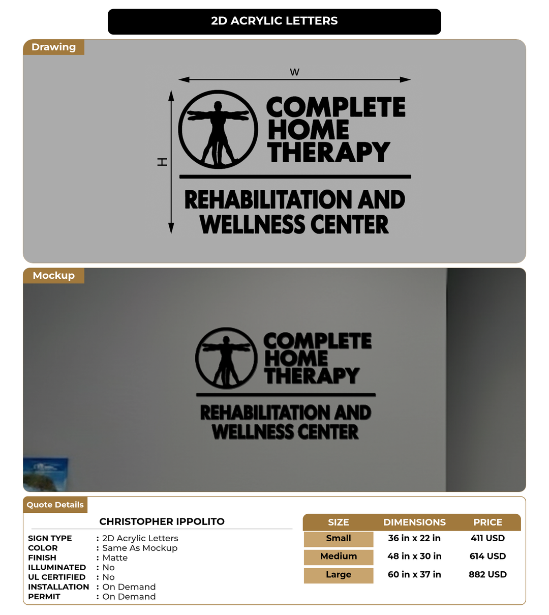 CUSTOM MOCKUP SIGN FOR Christopher ippolito