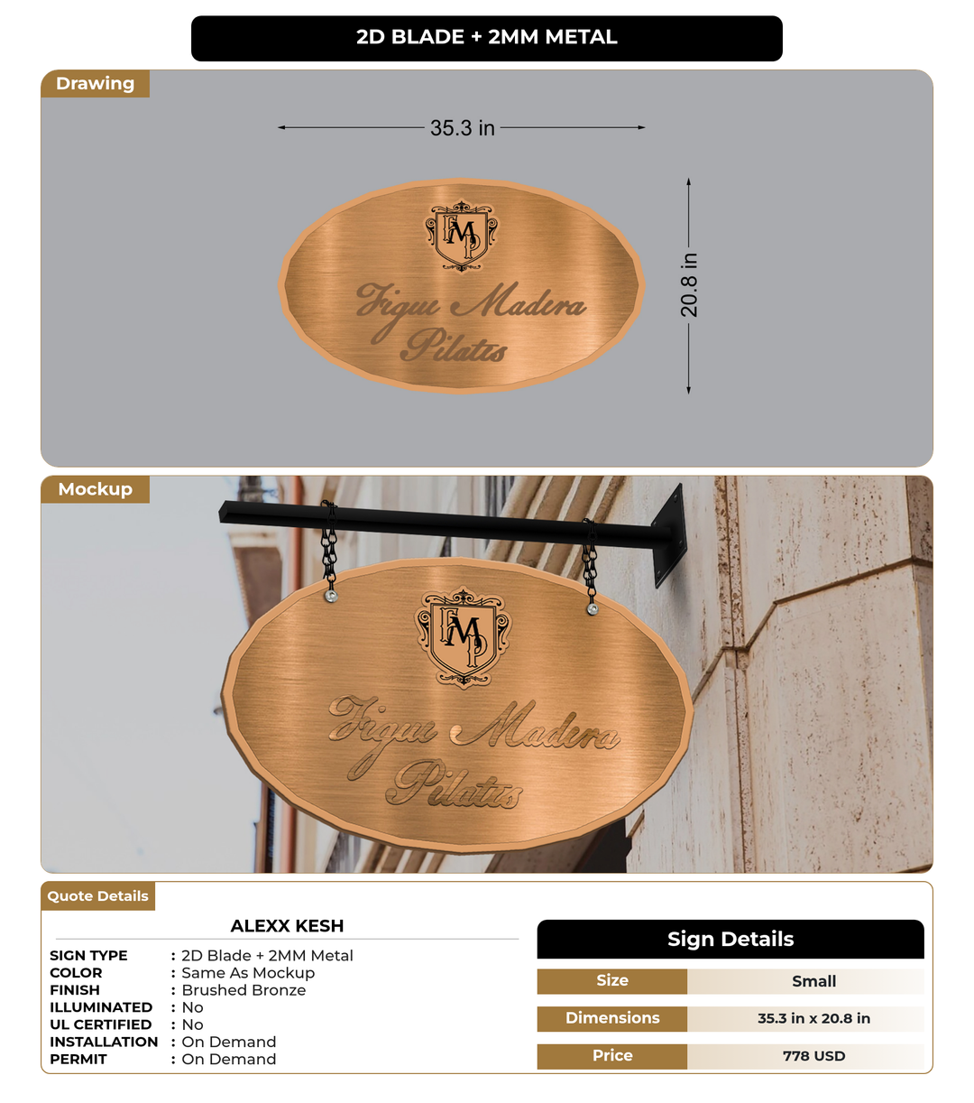 CUSTOM MOCKUP SIGN FOR Alexx Kesh