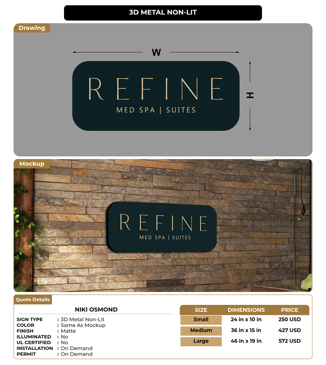 CUSTOM MOCKUP SIGN FOR Niki Osmond