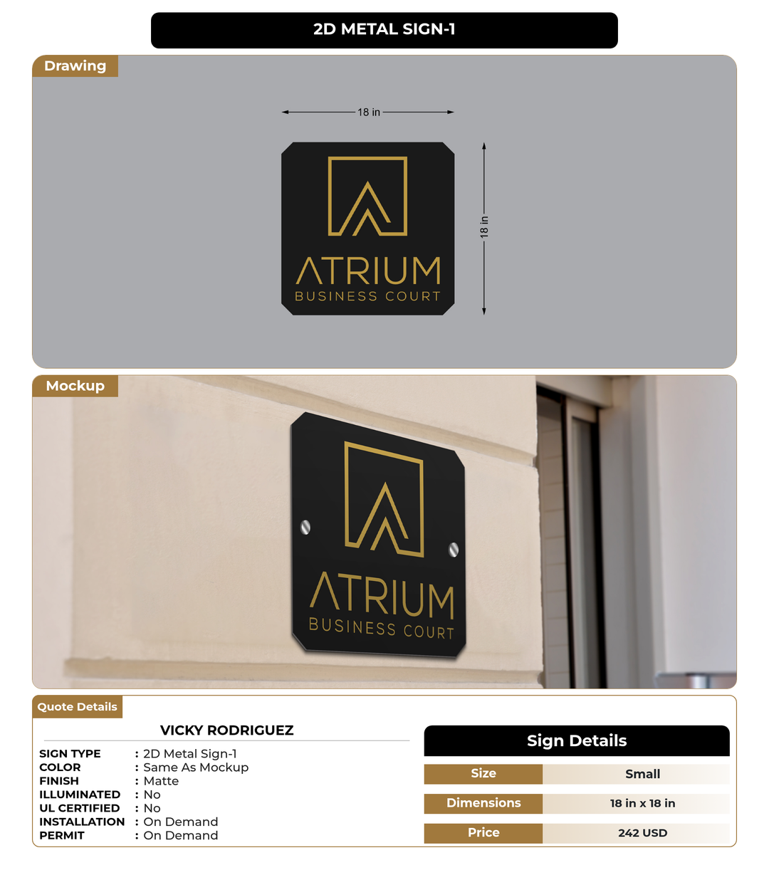 CUSTOM MOCKUP SIGN FOR Vicky Rodriguez