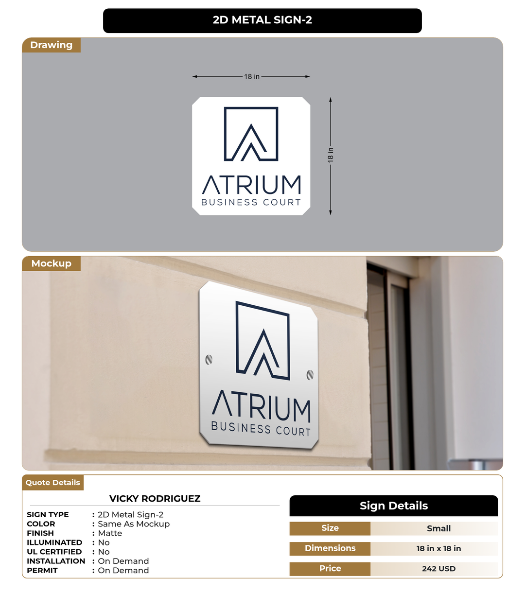 CUSTOM MOCKUP SIGN FOR Vicky Rodriguez