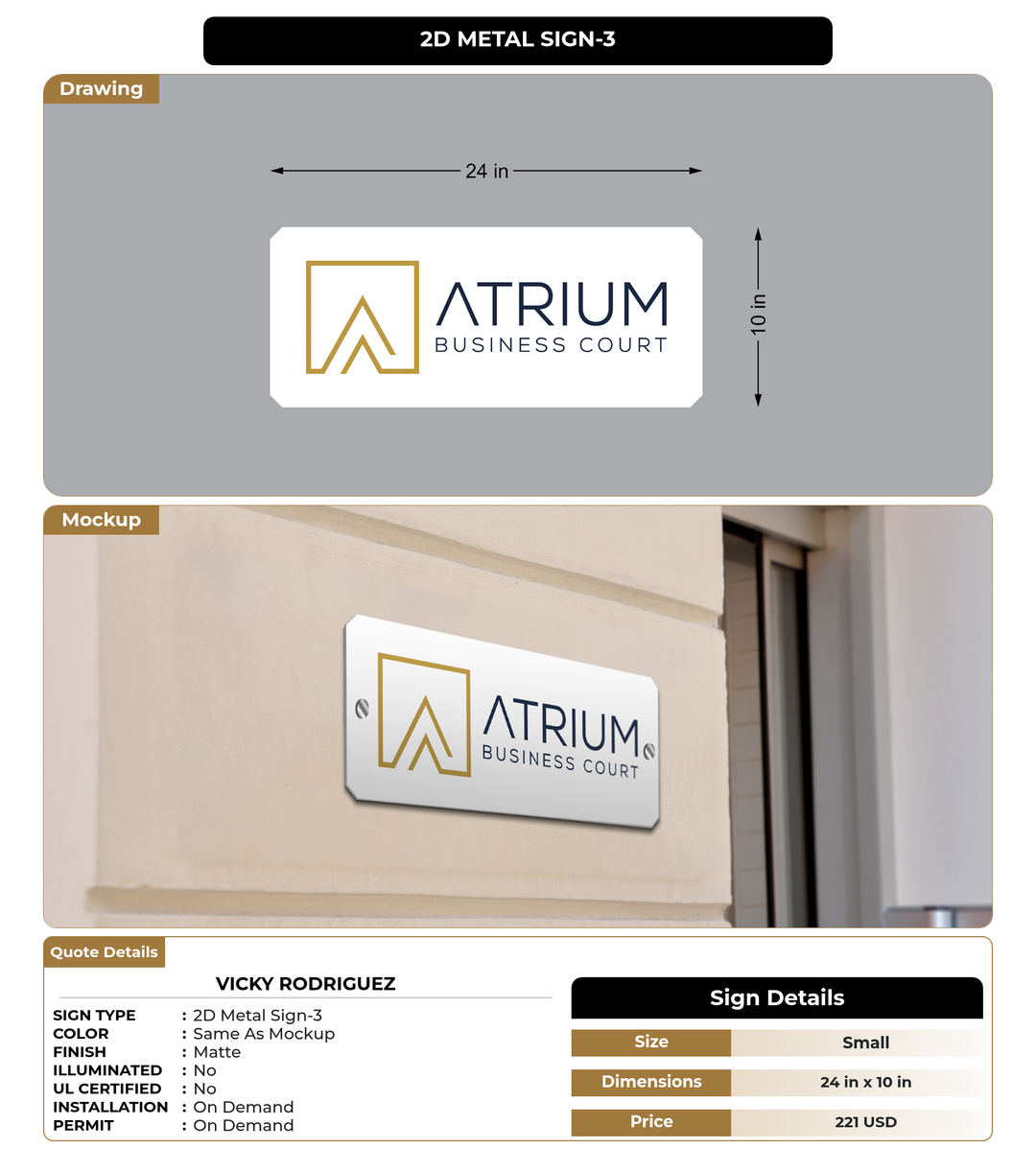 CUSTOM MOCKUP SIGN FOR Vicky Rodriguez