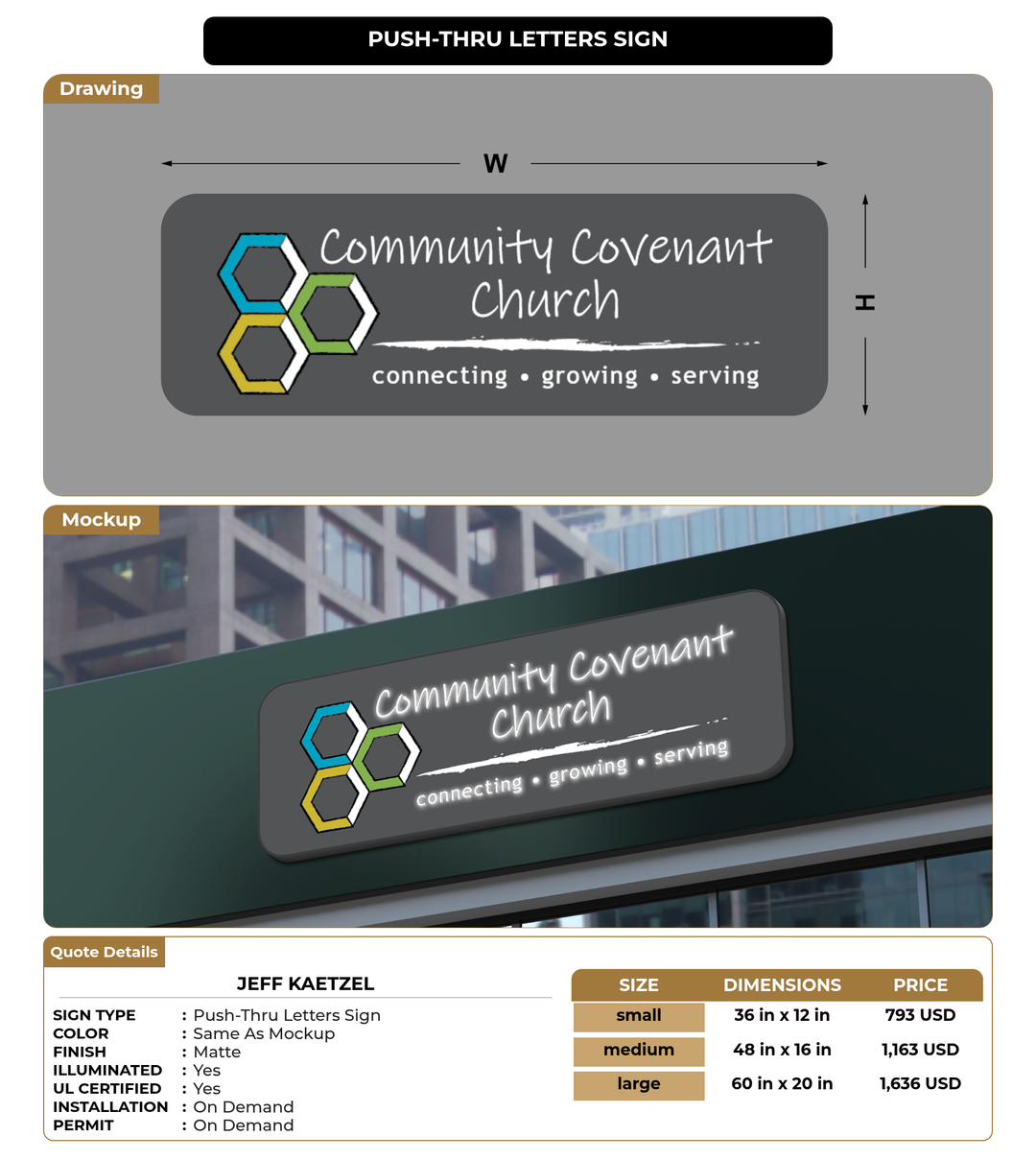 CUSTOM MOCKUP SIGN FOR Jeff Kaetzel