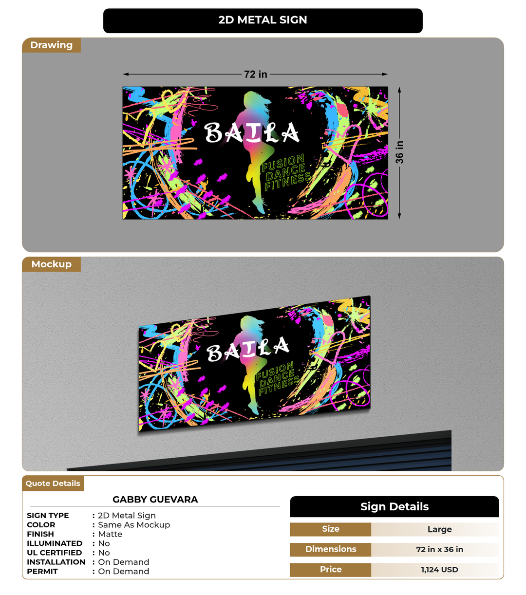 CUSTOM MOCKUP SIGN FOR Gabby Guevara