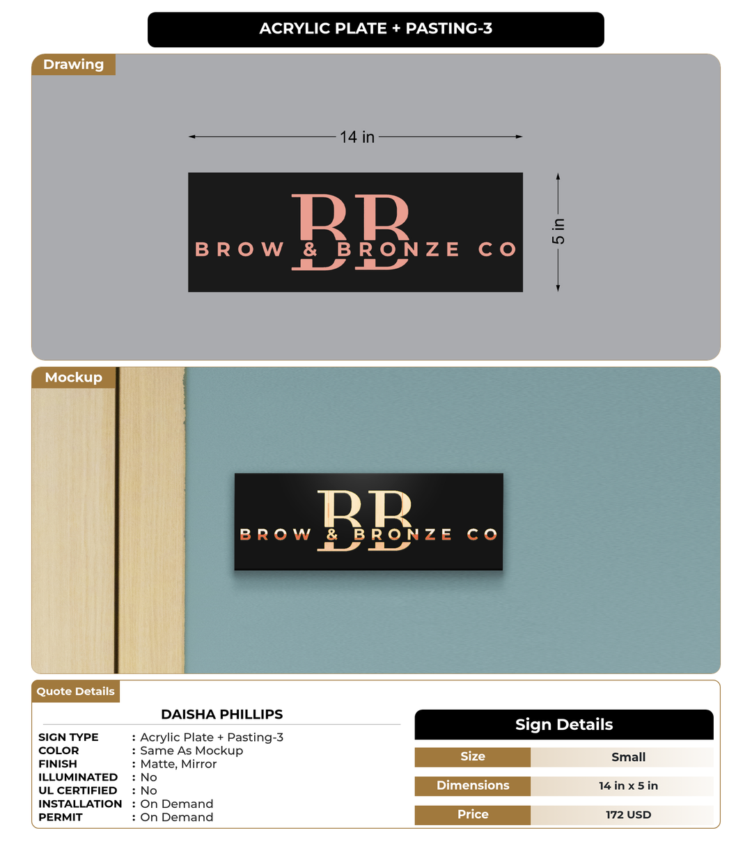 CUSTOM MOCKUP SIGN FOR Daisha Phillips