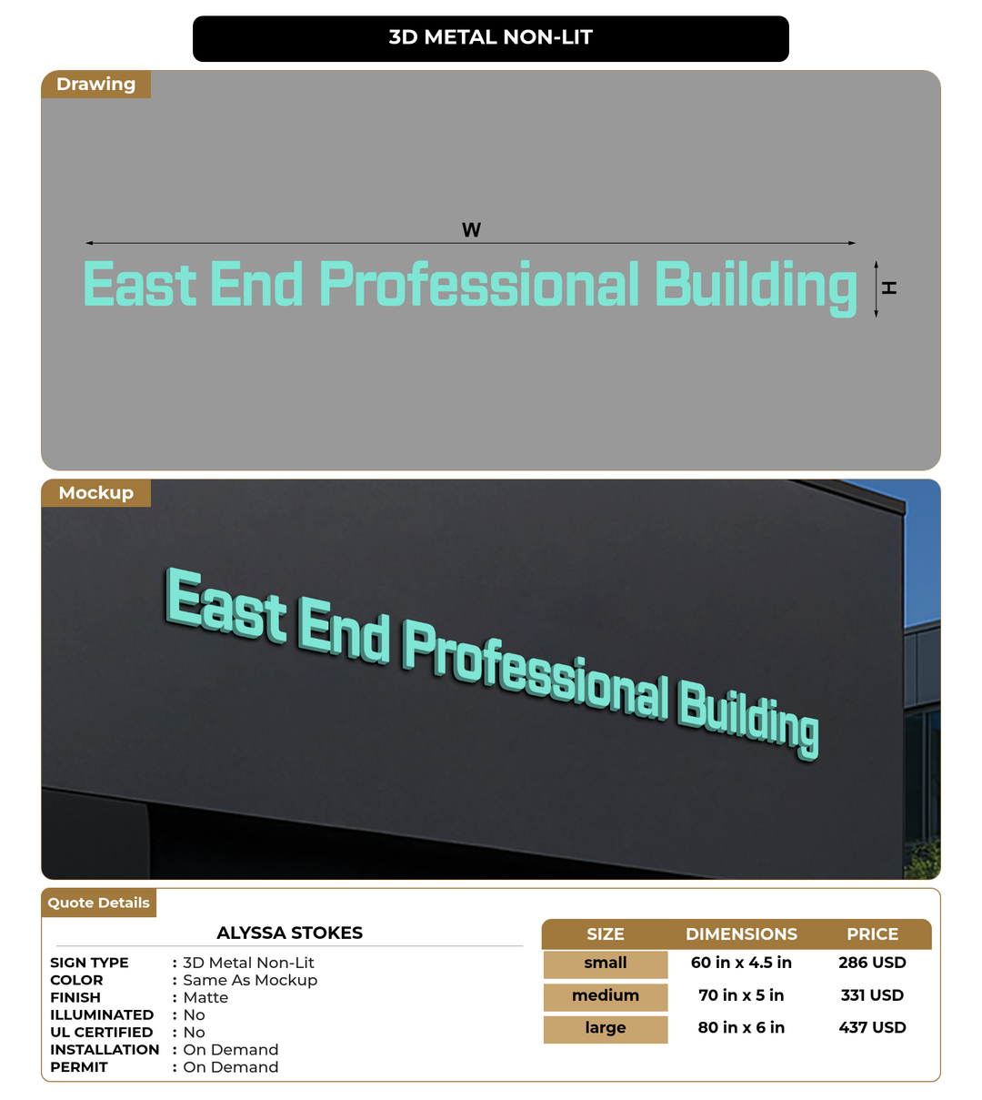 CUSTOM MOCKUP SIGN FOR Alyssa Stokes