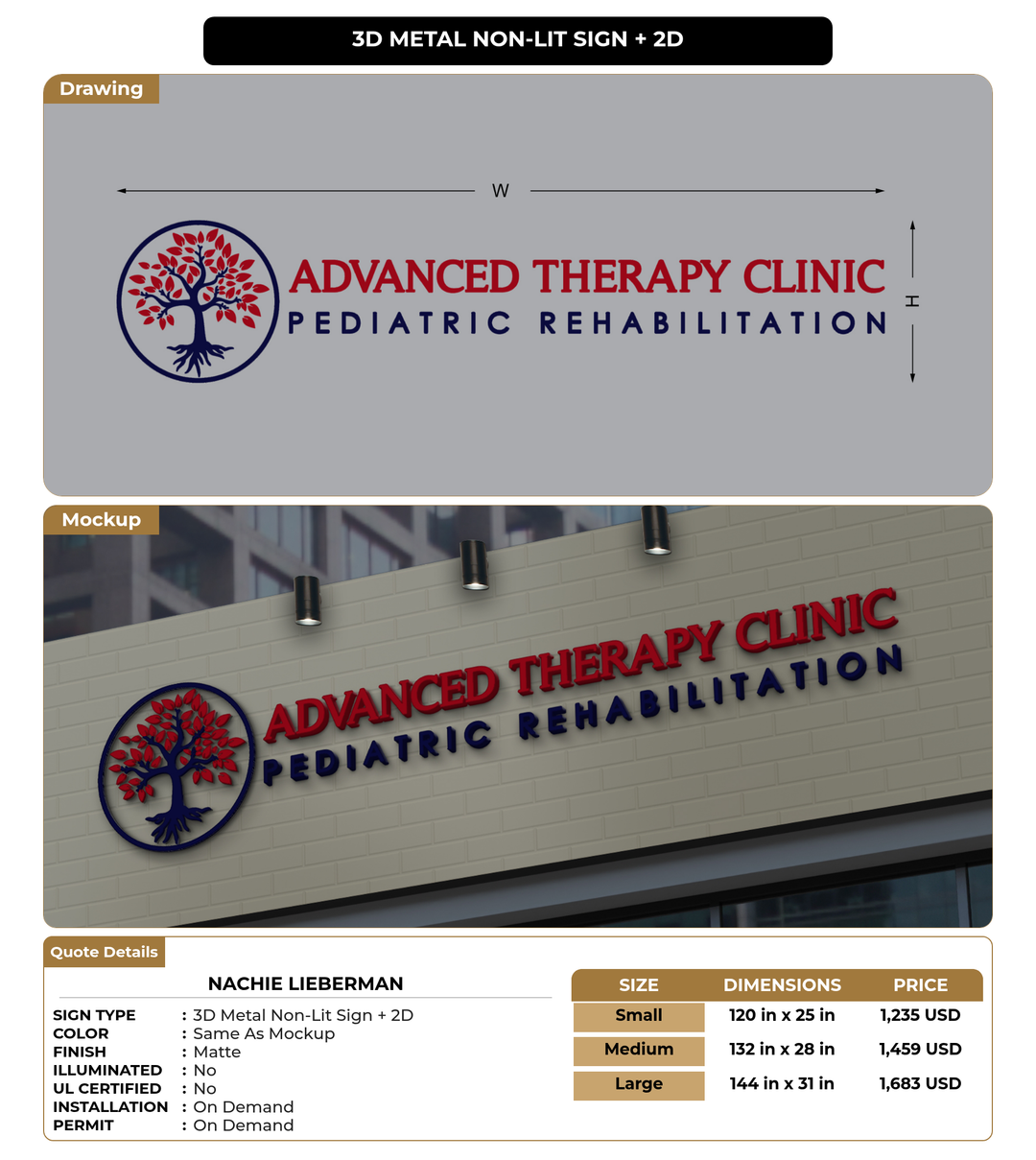 CUSTOM MOCKUP SIGN FOR Nachie Lieberman