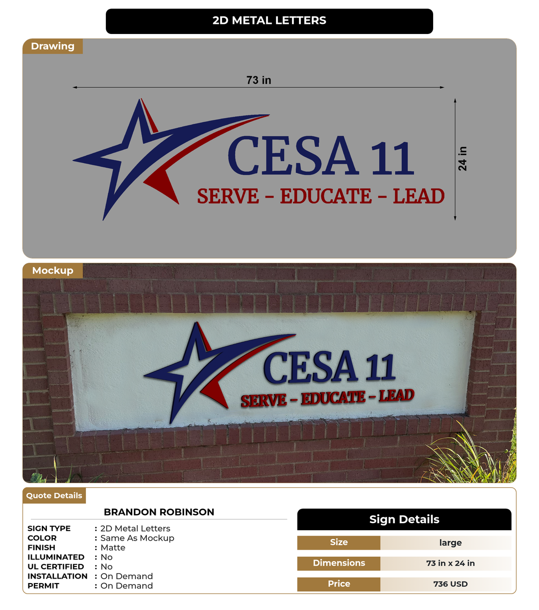 CUSTOM MOCKUP SIGN FOR Brandon Robinson