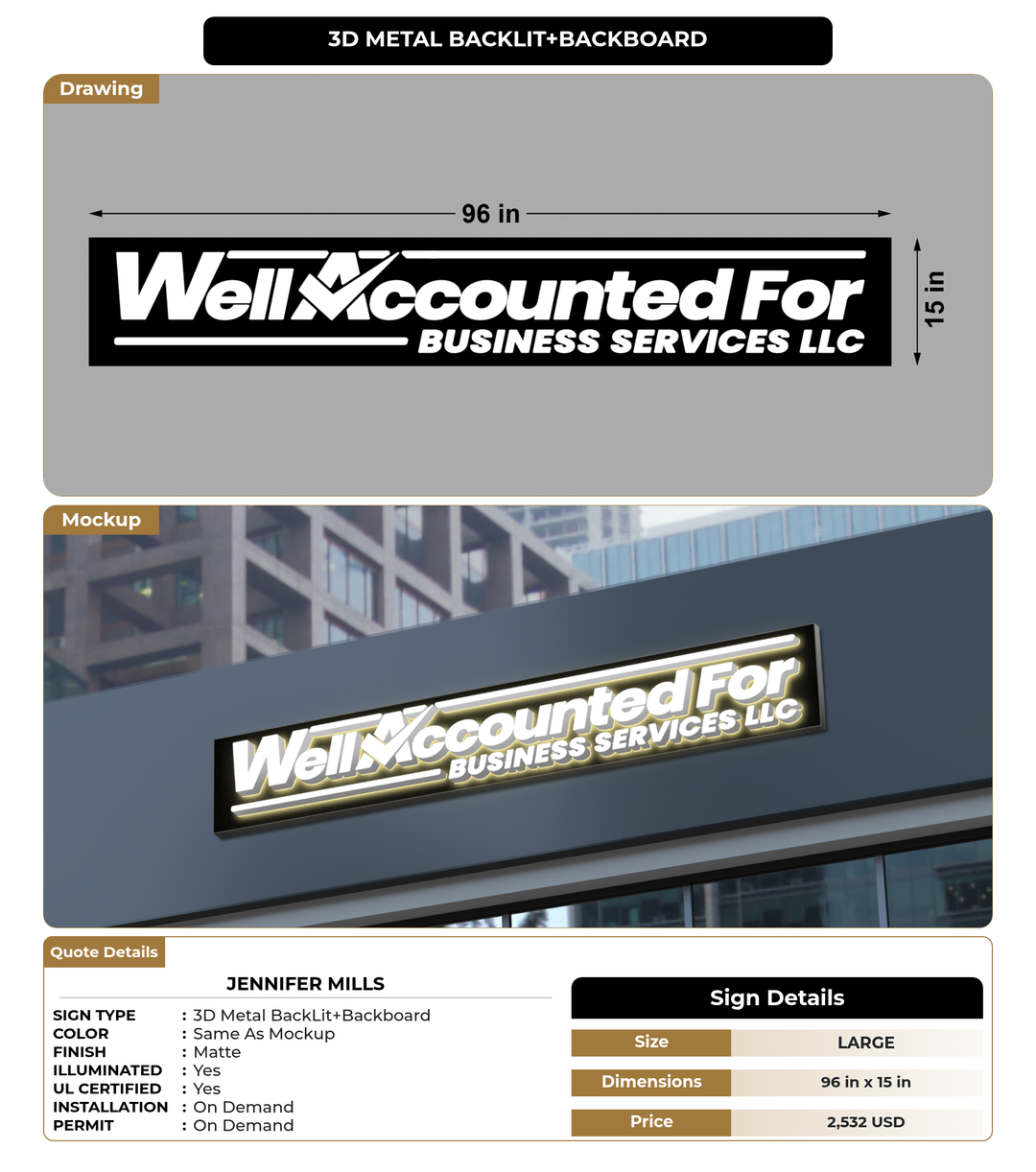 CUSTOM MOCKUP SIGN FOR Jennifer Mills
