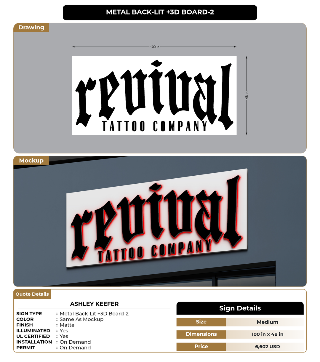 CUSTOM MOCKUP SIGN FOR Ashley Keefer
