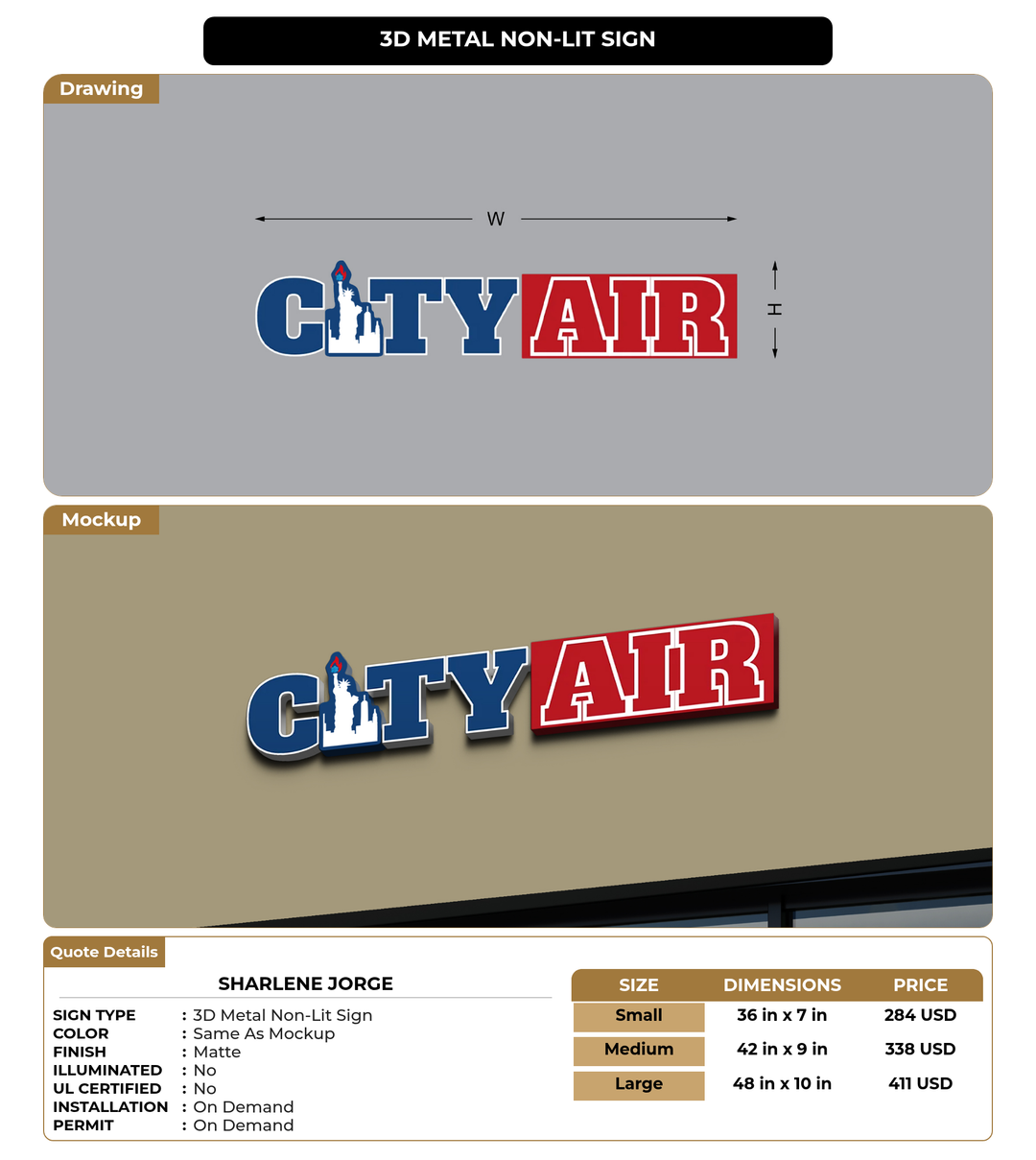 CUSTOM MOCKUP SIGN FOR Sharlene Jorge