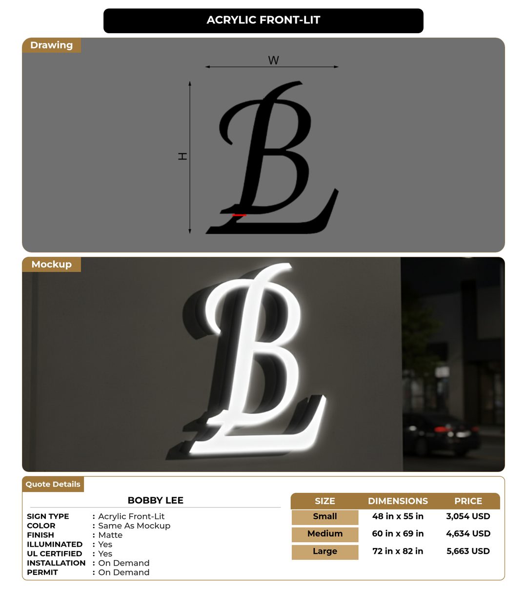 CUSTOM MOCKUP SIGN FOR Bobby Lee