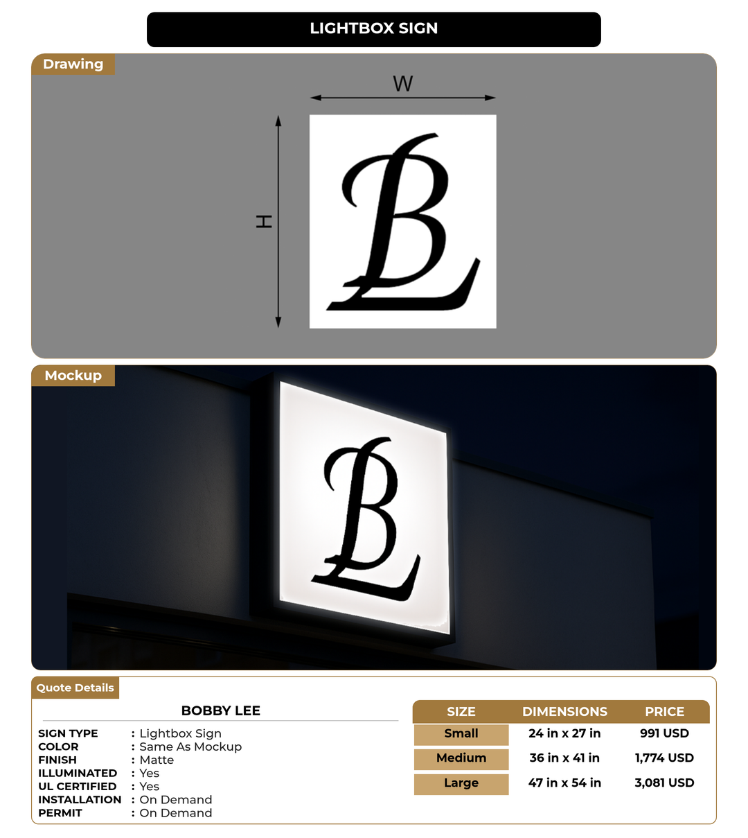 CUSTOM MOCKUP SIGN FOR Bobby Lee
