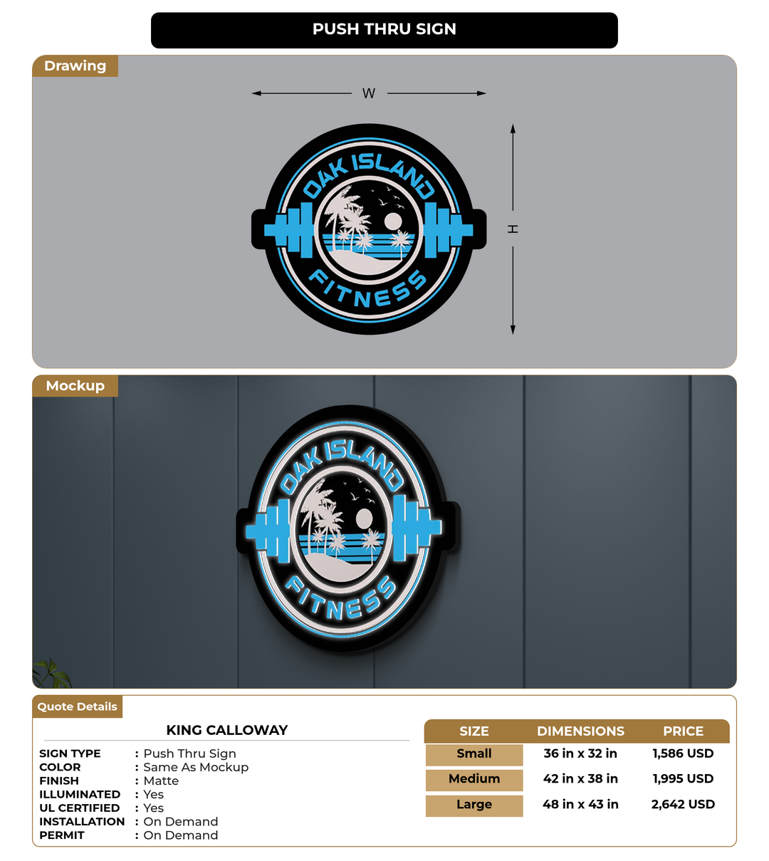 CUSTOM MOCKUP SIGN FOR King Calloway