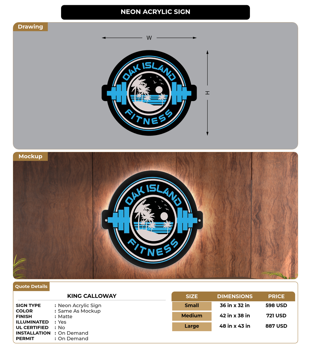 CUSTOM MOCKUP SIGN FOR King Calloway