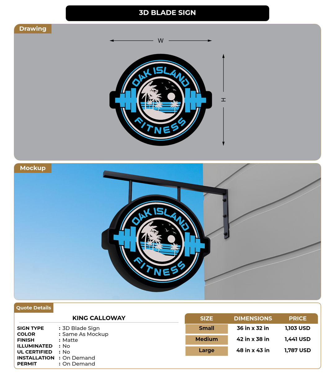 CUSTOM MOCKUP SIGN FOR King Calloway