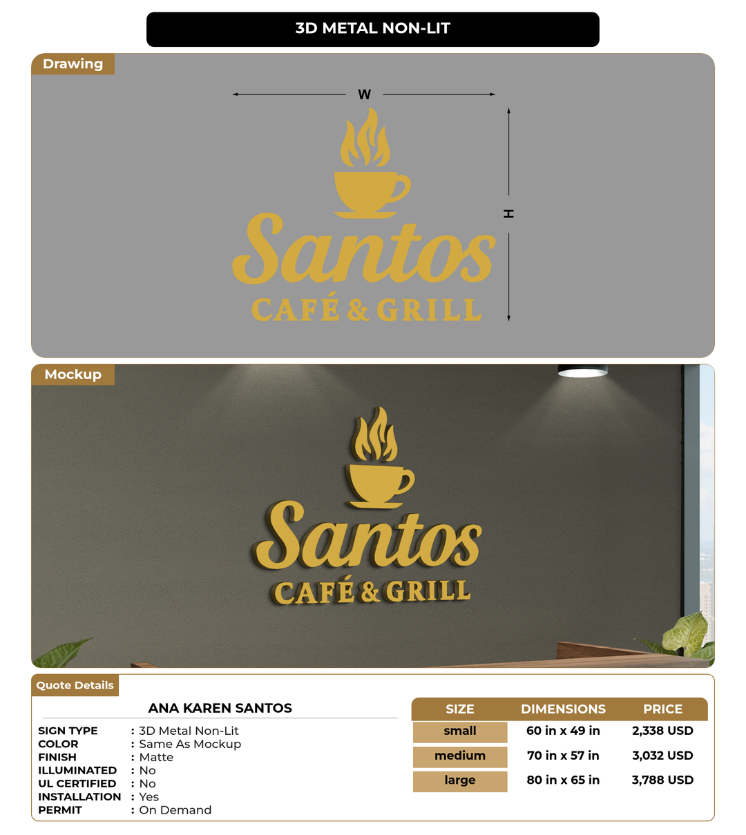 CUSTOM MOCKUP SIGN FOR Ana Karen Santos