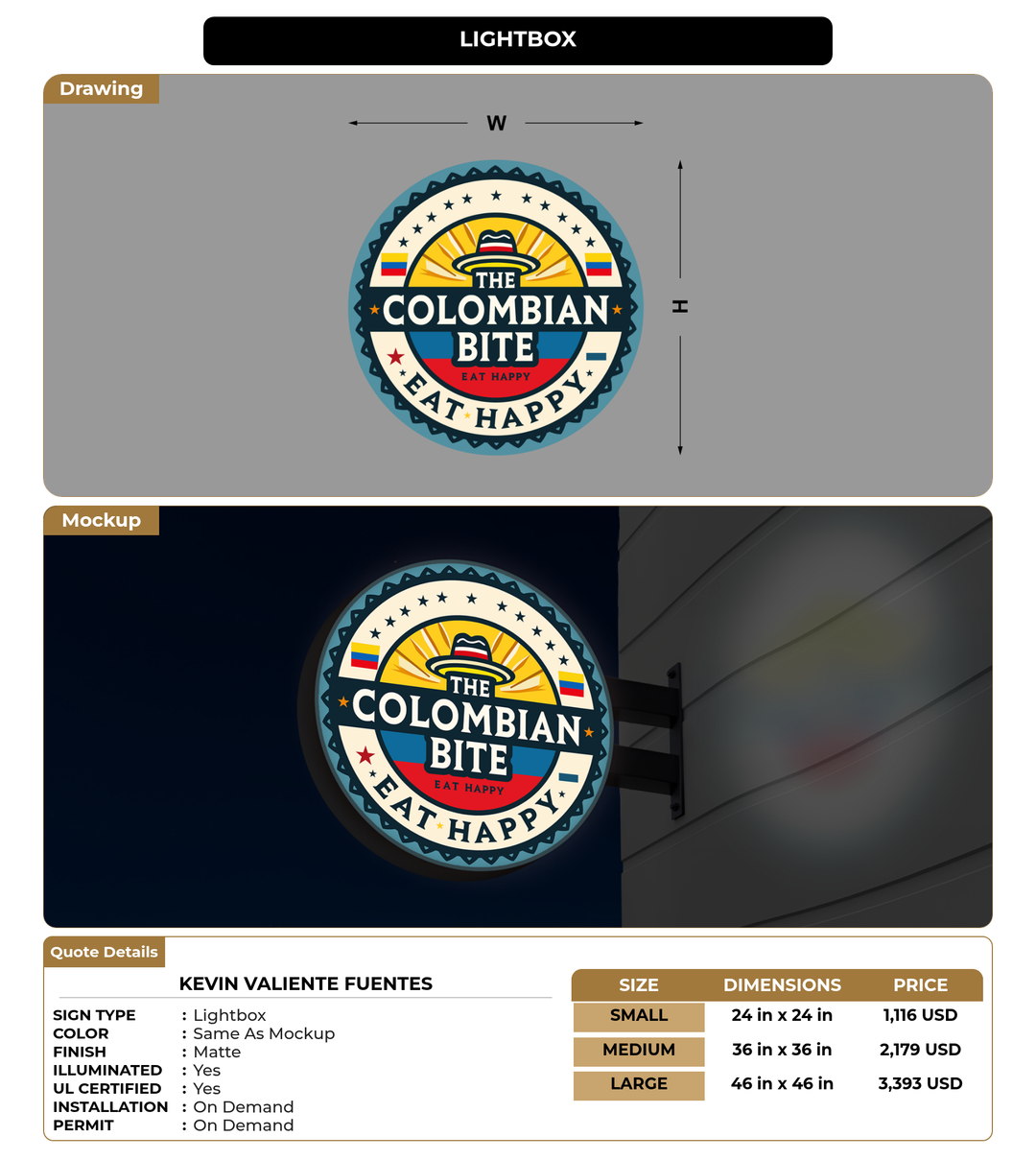 CUSTOM MOCKUP SIGN FOR Kevin valiente fuentes