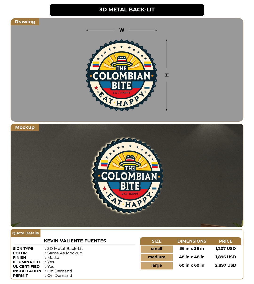 CUSTOM MOCKUP SIGN FOR Kevin valiente fuentes