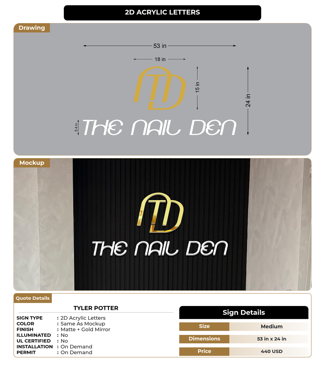 CUSTOM MOCKUP SIGN FOR Tyler Potter