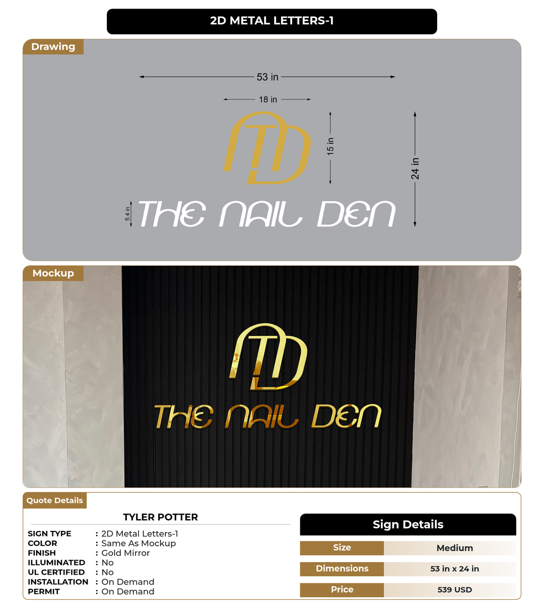 CUSTOM MOCKUP SIGN FOR Tyler Potter