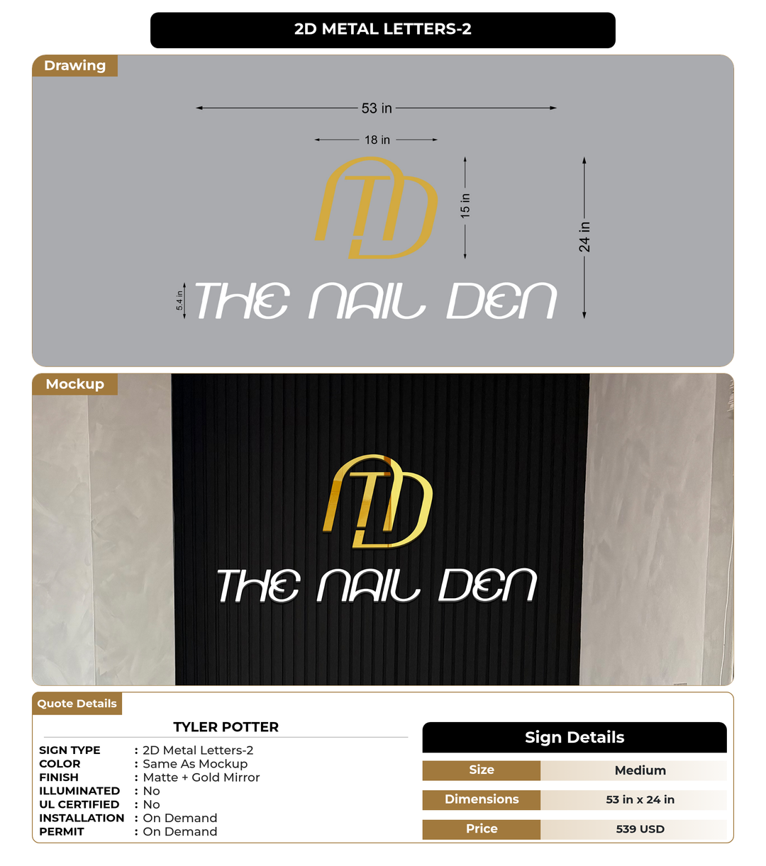 CUSTOM MOCKUP SIGN FOR Tyler Potter