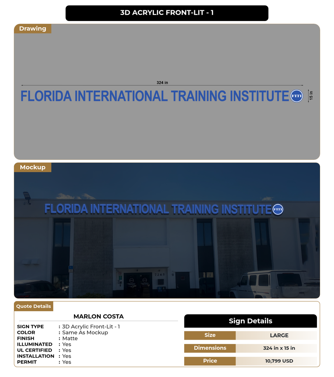 CUSTOM MOCKUP SIGN FOR Marlon Costa