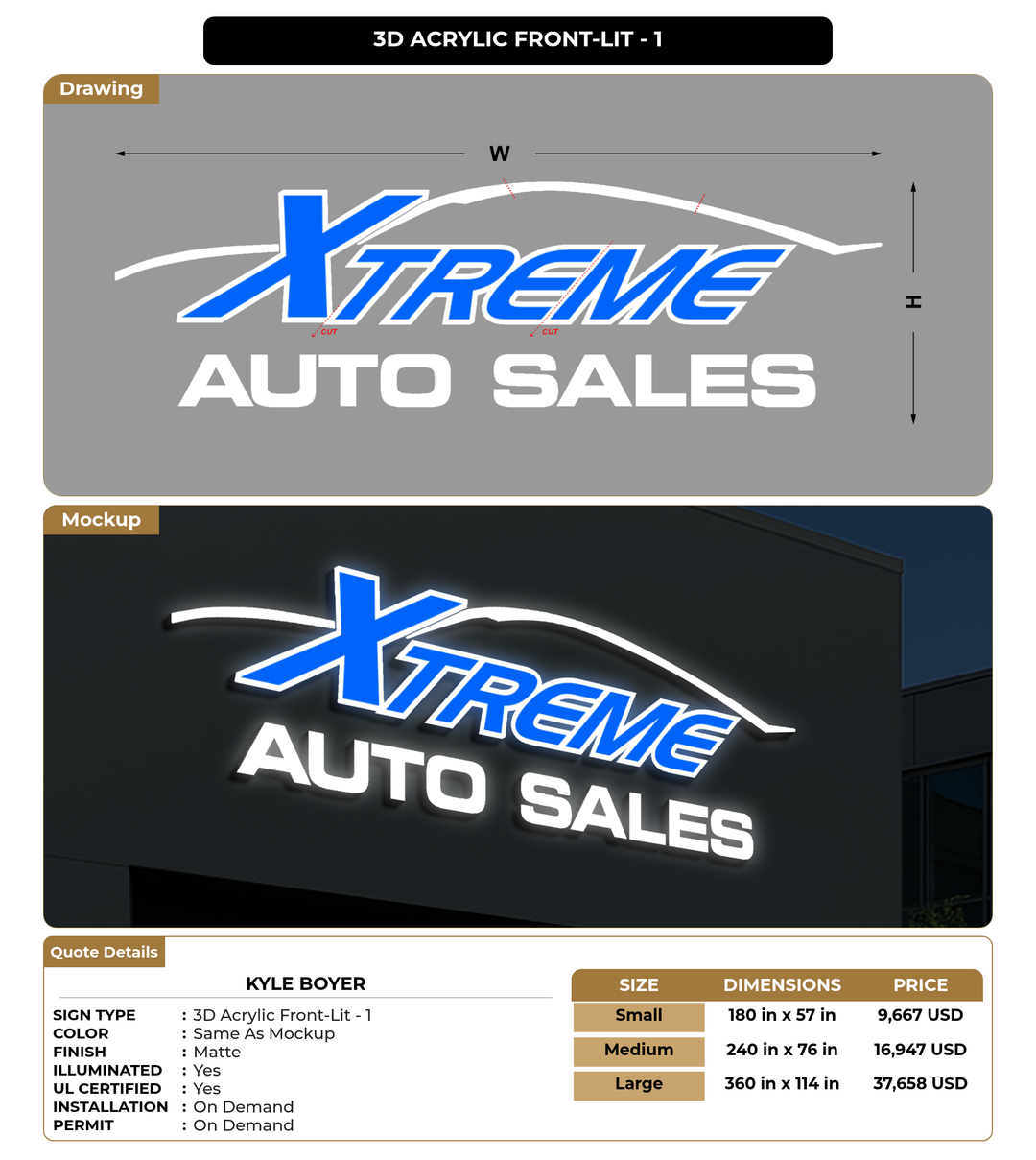 CUSTOM MOCKUP SIGN FOR Kyle Boyer