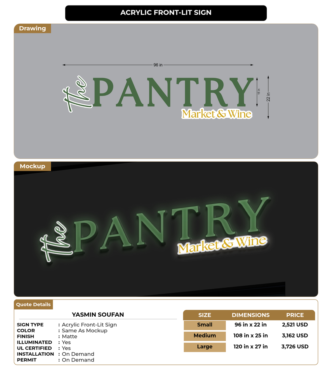 CUSTOM MOCKUP SIGN FOR yasmin soufan