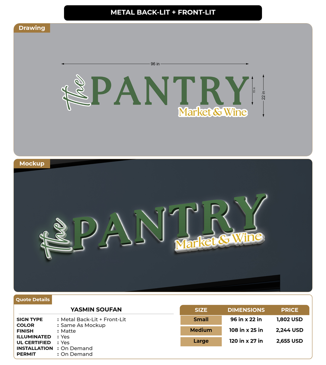 CUSTOM MOCKUP SIGN FOR yasmin soufan