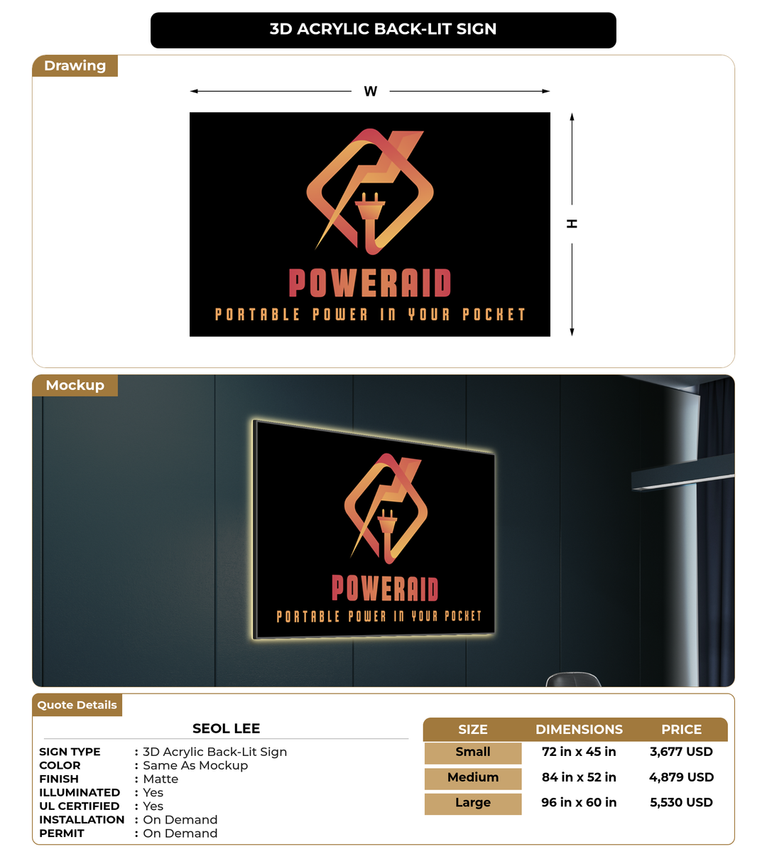 CUSTOM MOCKUP SIGN FOR Seol Lee