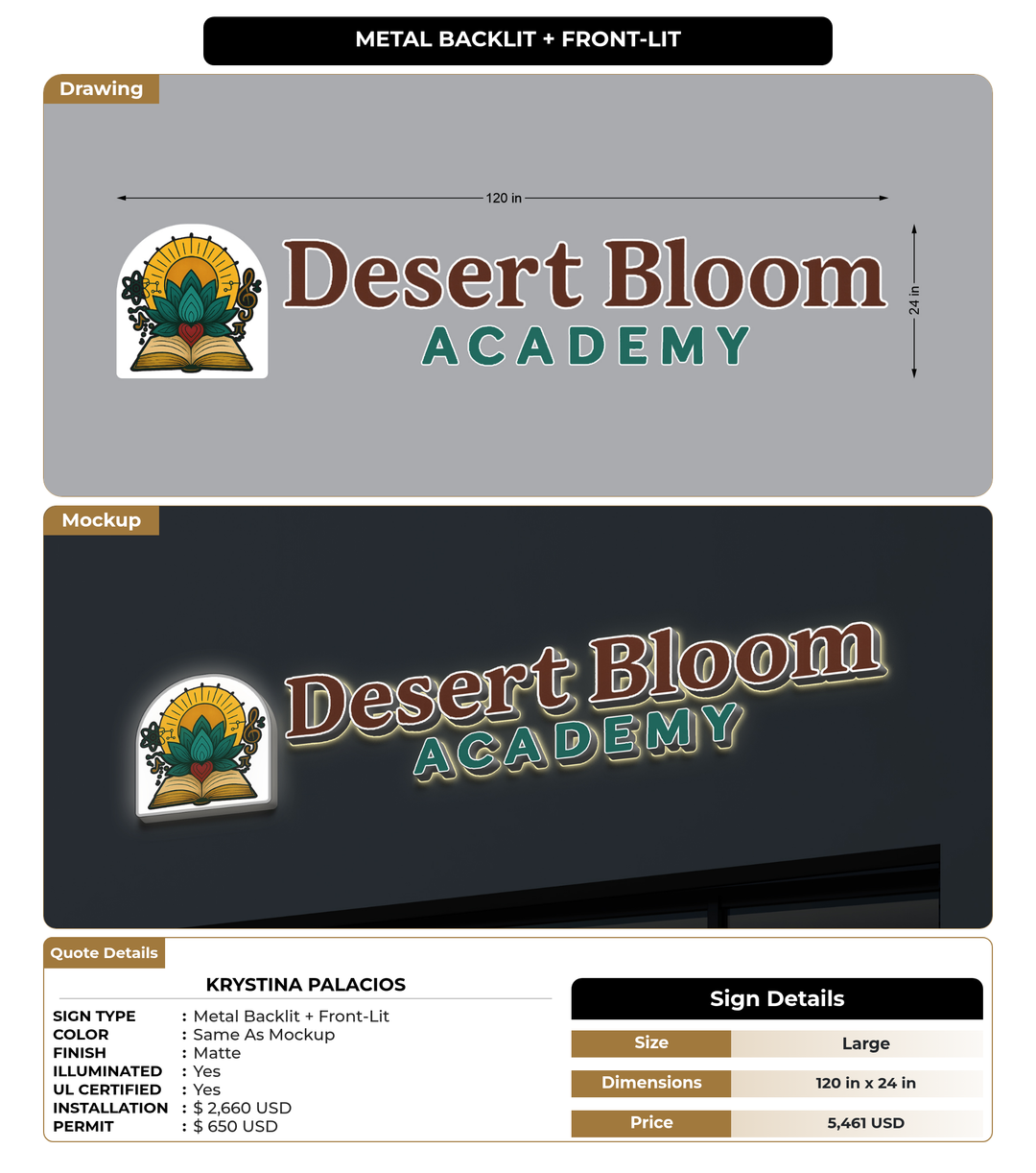 CUSTOM MOCKUP SIGN FOR Krystina Palacios