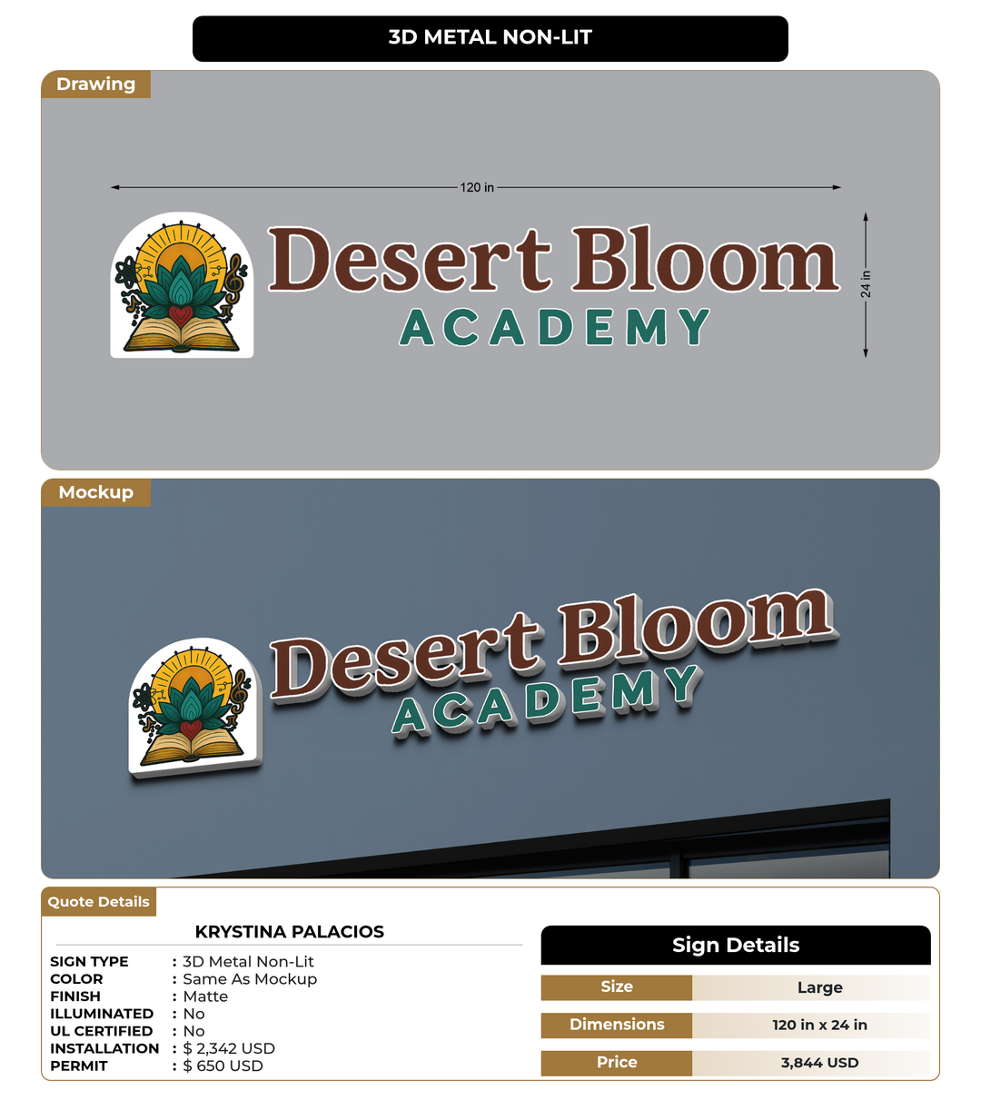 CUSTOM MOCKUP SIGN FOR Krystina Palacios