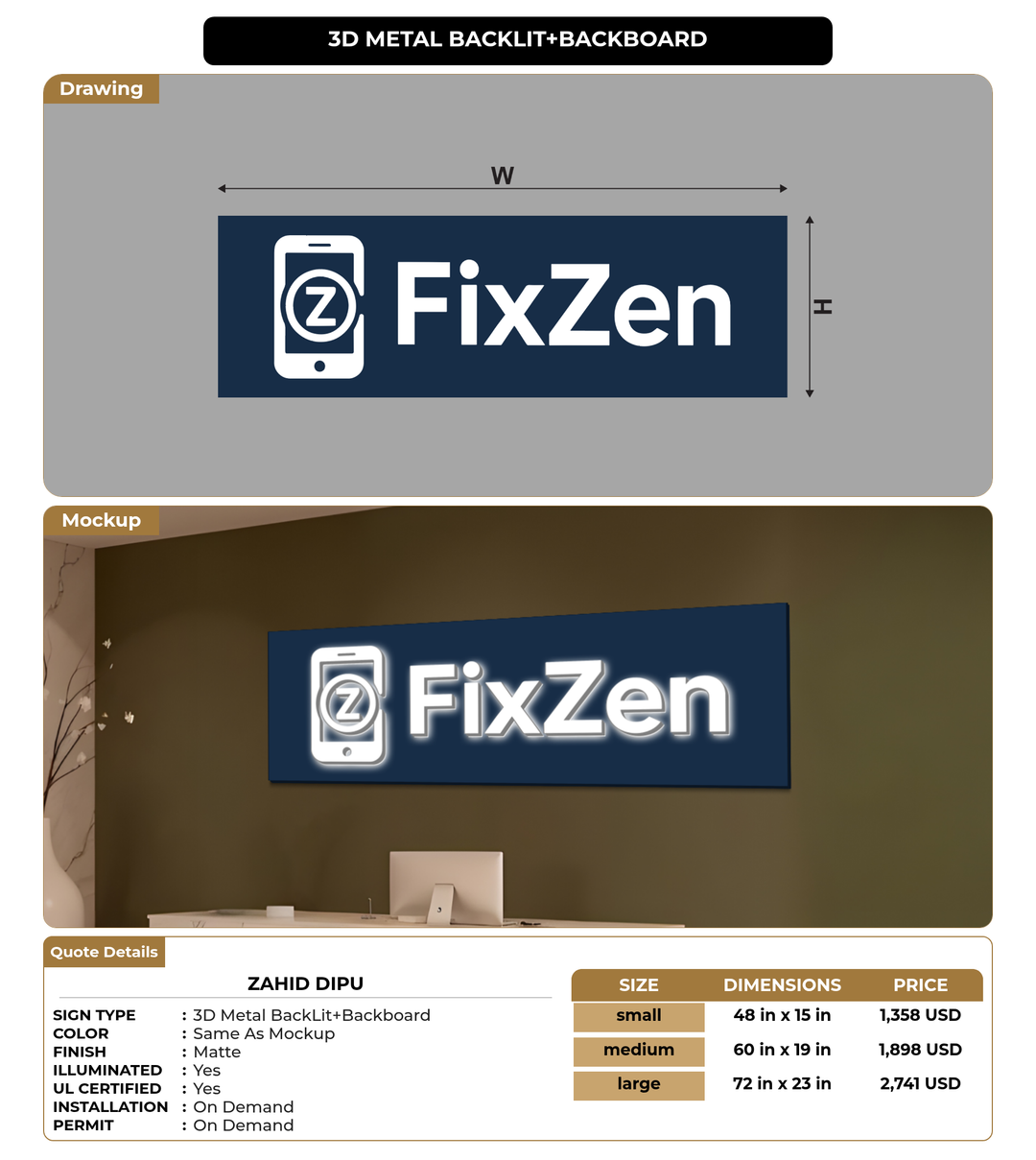 CUSTOM MOCKUP SIGN FOR Zahid Dipu
