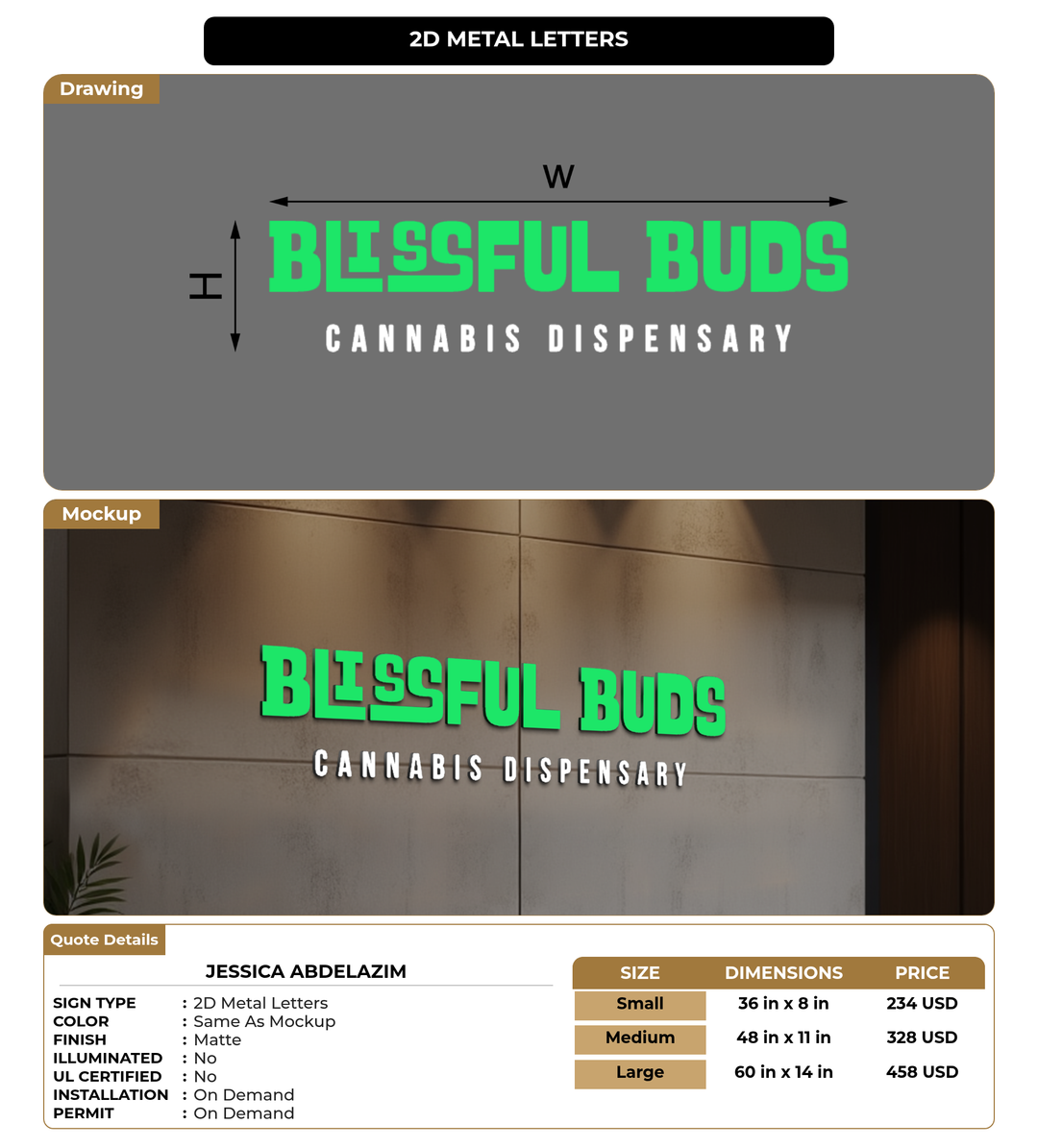 CUSTOM MOCKUP SIGN FOR Jessica Abdelazim