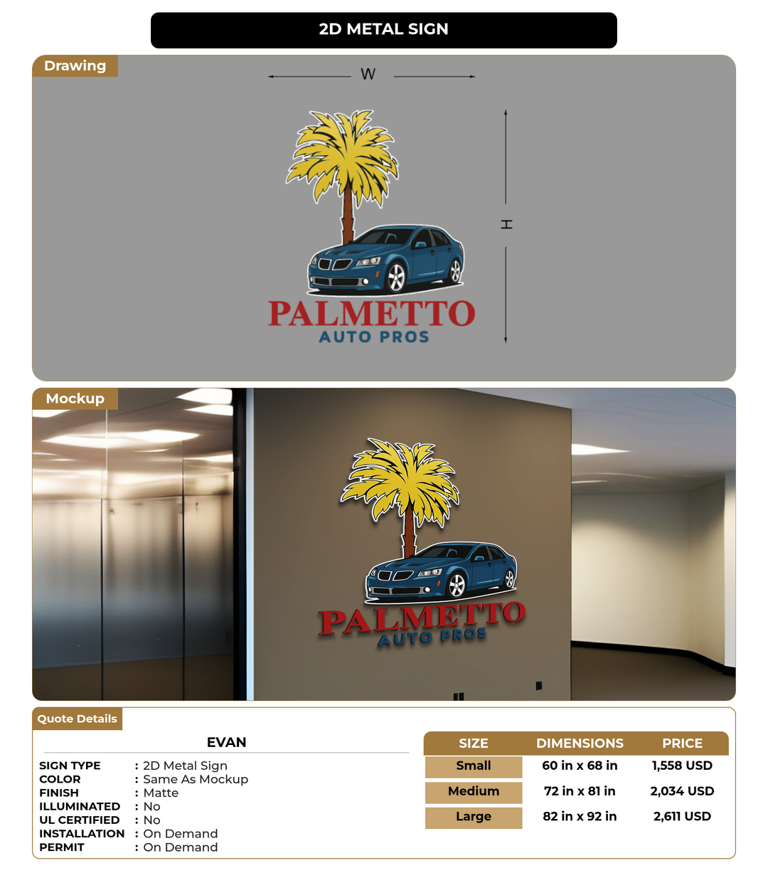 CUSTOM MOCKUP SIGN FOR Evan