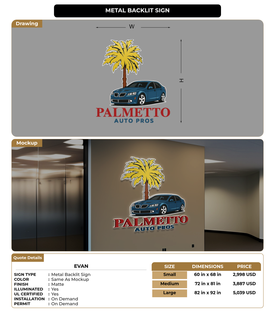 CUSTOM MOCKUP SIGN FOR Evan